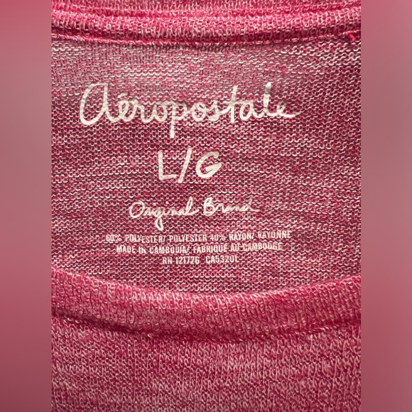 Aeropostale Long Sleeve Times Square 42nd Light Sweater Pink - Picture 2 of 4